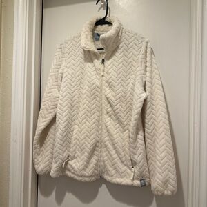 Women's Cream Free Country Quilted Furry Jacket